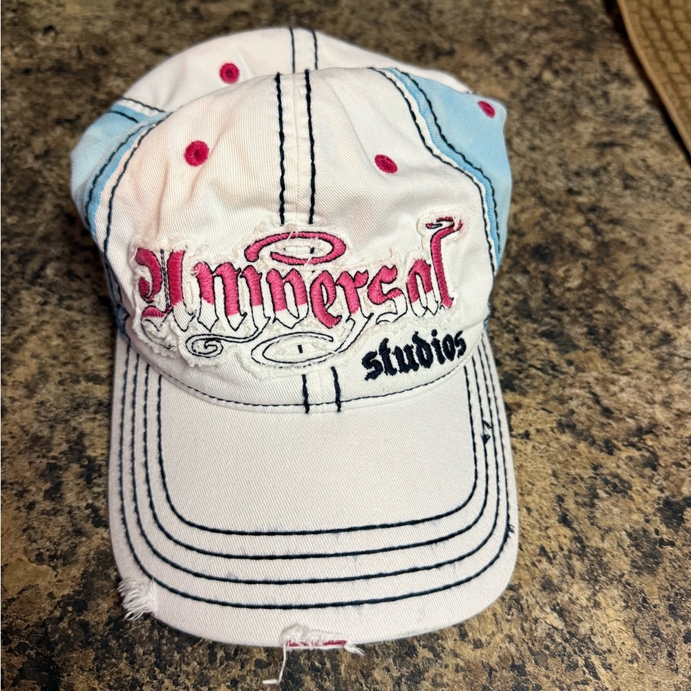 Universal Studios White and Blue Cap